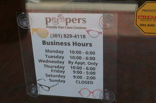 Eye Care Center «Peepers Family Eye Care - Mount Airy», reviews and photos, 1311 S Main St #104, Mt Airy, MD 21771, USA