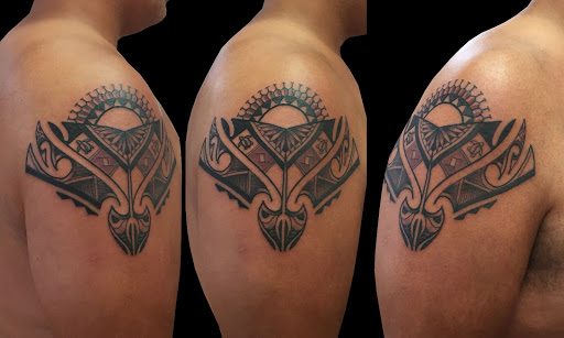 Explore bass tattoo ideas, creative tattoo ideas in Lahaina, available at Sweet Trade Tattoo