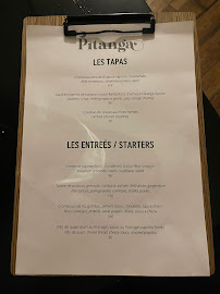 Restaurant PITANGA à Paris - menu / carte