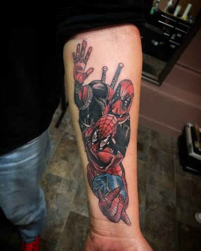 Explore rock n roll tattoo ideas, creative tattoo ideas in Ilion, available at Karma ink tattoo & art studio