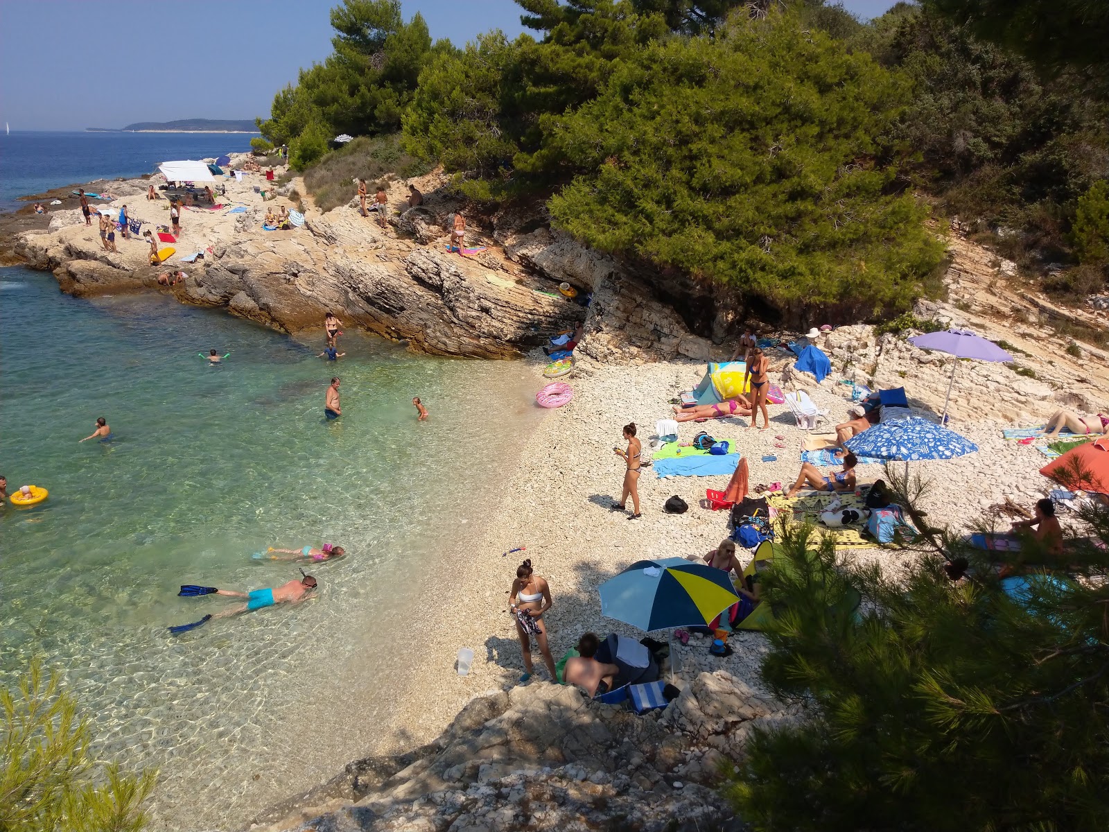 Photo de Plovanije beach situé dans une zone naturelle