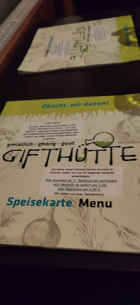 Gifthütte à Kaufbeuren menu
