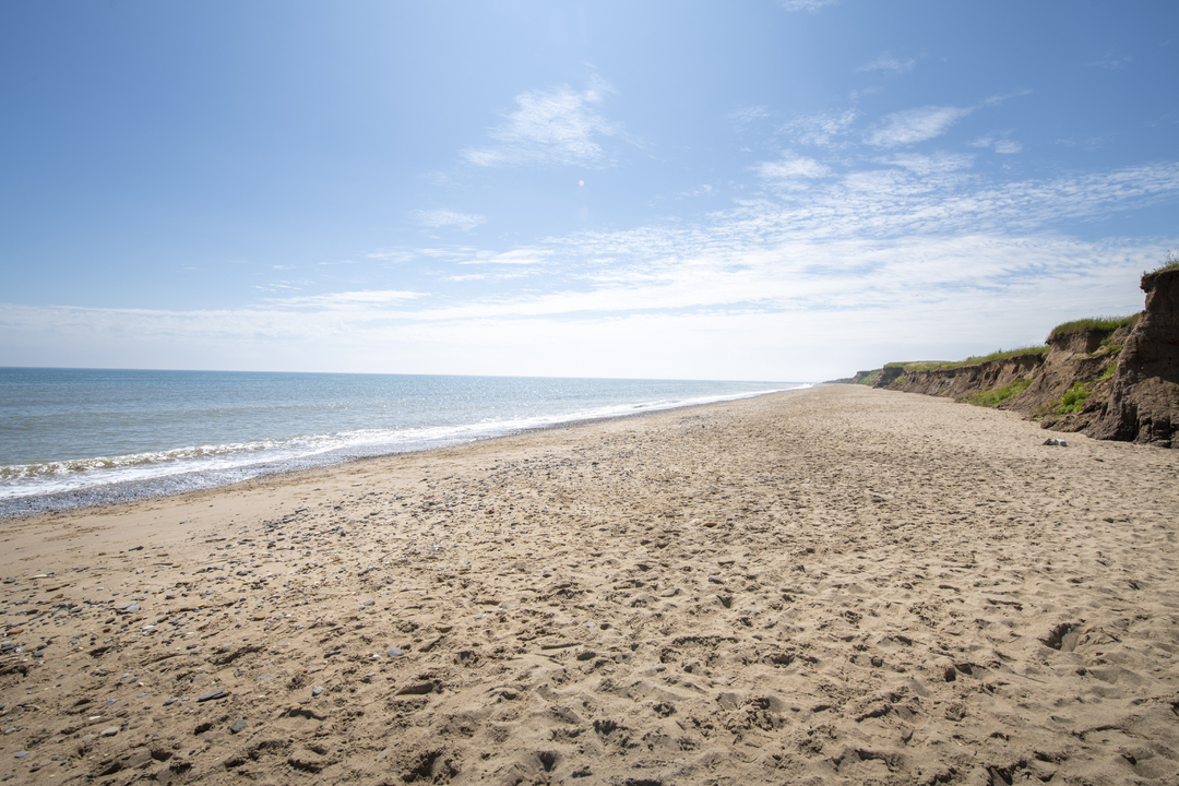 Foto von Barmston Strand mit beiger sand & kies Oberfläche
