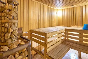 Pieces of wood, a sauna complex image