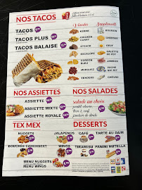 Menu / carte de Tacos Plus à Joué-lès-Tours