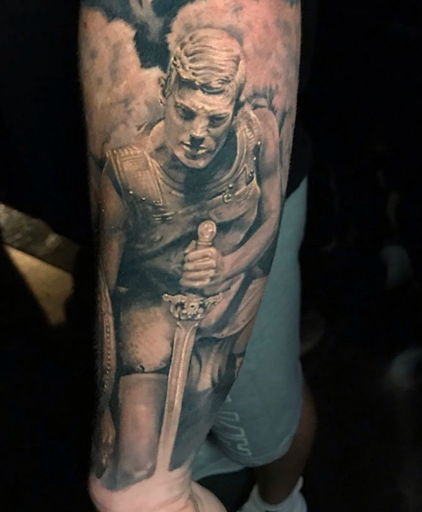 Find guardian tattoo ideas for your next unique tattoo in San Antonio at Firme Copias Tattoo Studio