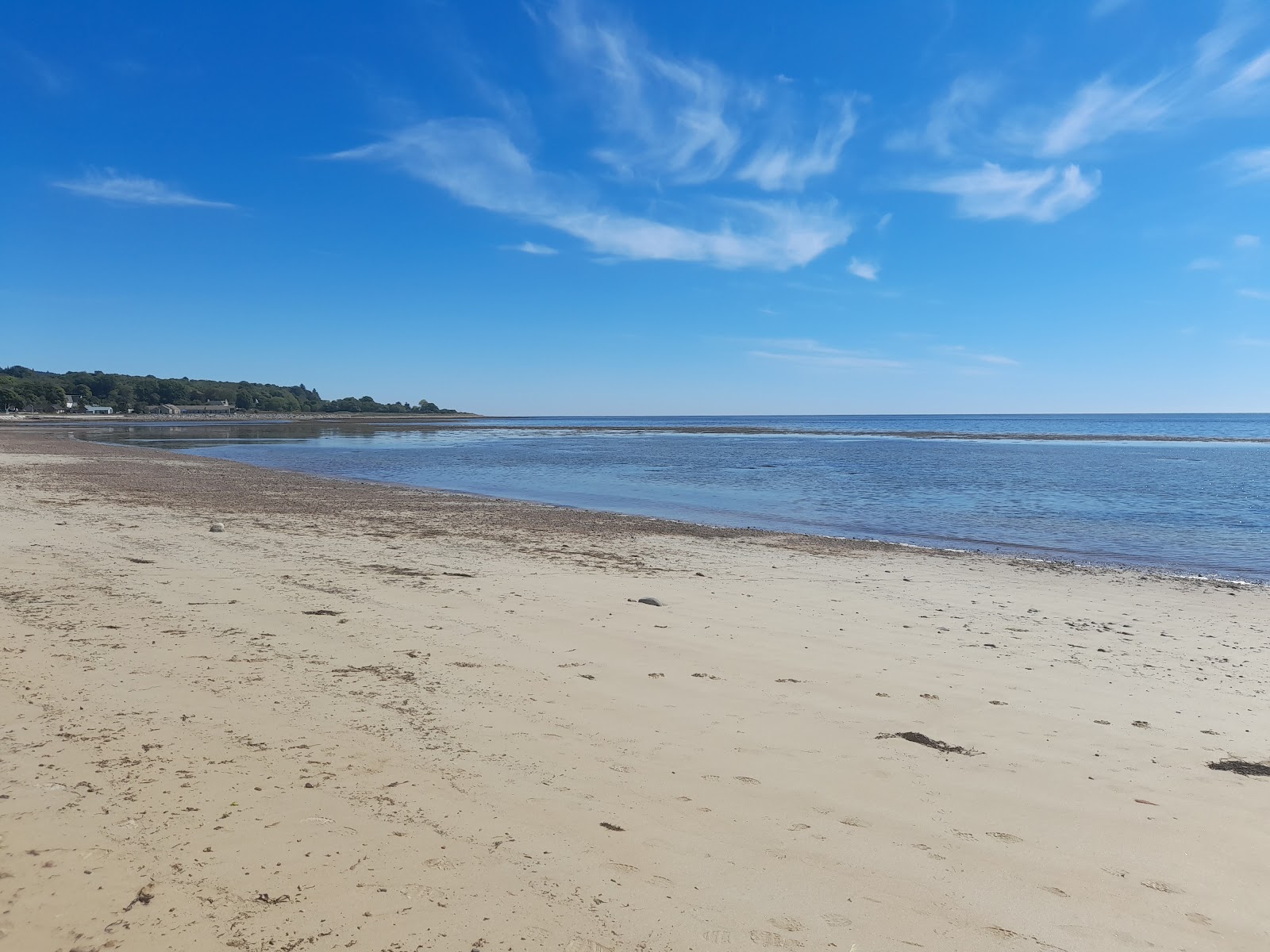 Foto von Golspie Beach und die siedlung