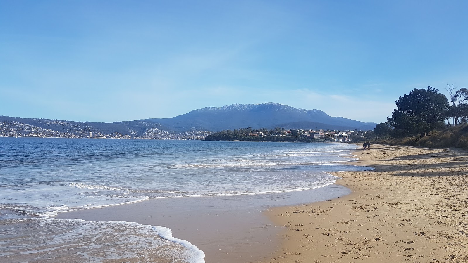 Photo de Bellerive Beach protégé par des falaises
