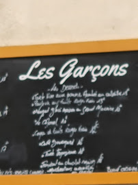 Les Garçons à Villefranche-sur-Mer menu