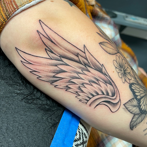 Explore memento mori tattoo ideas, creative tattoo ideas in Sanford, available at Luv Ink