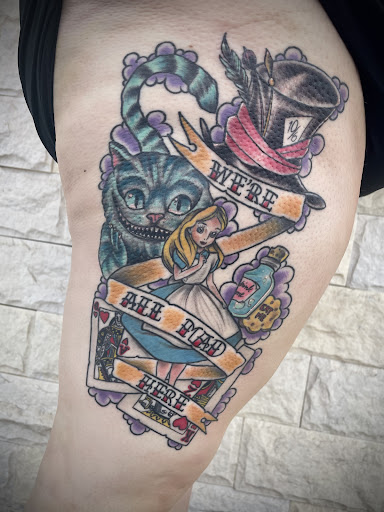 Explore husker tattoo ideas, creative tattoo ideas in Lakeview, available at Backwoods Tattoo Studio