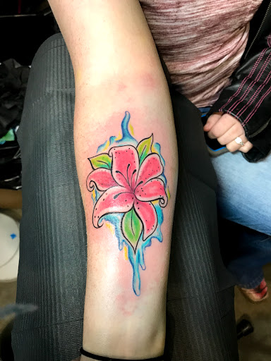 Explore deceased dog tattoo ideas, creative tattoo ideas in Amarillo, available at Tattoo Spa LLC