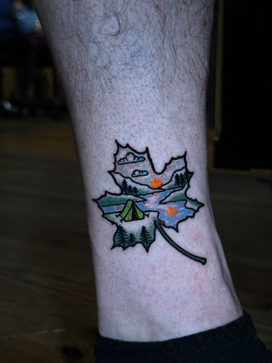Explore peach tattoo ideas, creative tattoo ideas in Sevierville, available at Jaded Art Collective
