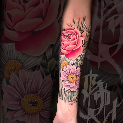 Explore mens back shoulder tattoo ideas, creative tattoo ideas in Camp Hill, available at Camp Hill Collective Tattoo and PMU