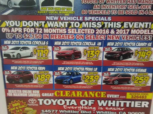 Toyota Dealer «Toyota Of Whittier», reviews and photos, 14577 Whittier Blvd, Whittier, CA 90605, USA