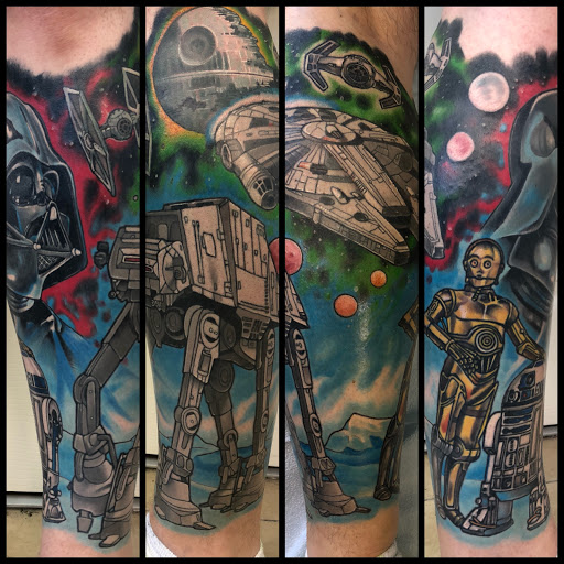 Explore quilt tattoo ideas, creative tattoo ideas in Buffalo, available at The Tilted Rose Tattoo