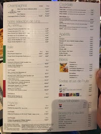 Pizza Pino à Paris carte