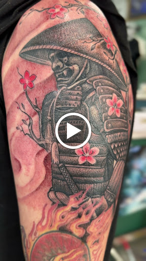 Explore half a sleeve tattoo ideas, creative tattoo ideas in Midvale, available at Aloha Tattoos - Award-Winning Utah Ink