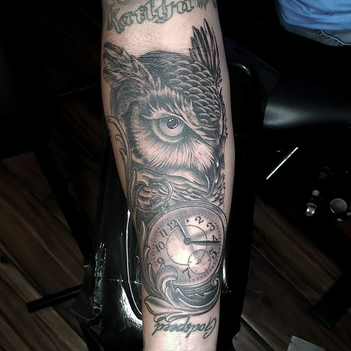 Explore sister name tattoo ideas, creative tattoo ideas in Calhoun, available at A Sailors Grave Tattoo Parlor