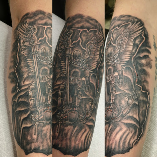 Explore power tattoo ideas, creative tattoo ideas in Carbondale, available at MsCandyTattoo