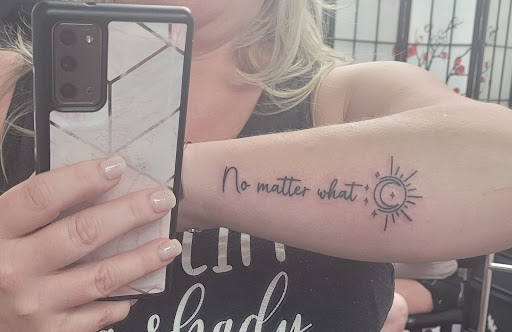 Explore line tattoo ideas, creative tattoo ideas in Duncanville, available at Studio Fourteen Tattoos