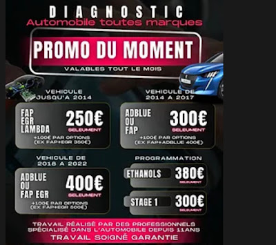 Désactivation filtre à particule adblue urea nettoyage fap à Bobigny