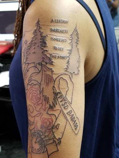 Explore small bum tattoo ideas for females, creative tattoo ideas in Yorktown, available at Army Navy Tattoo