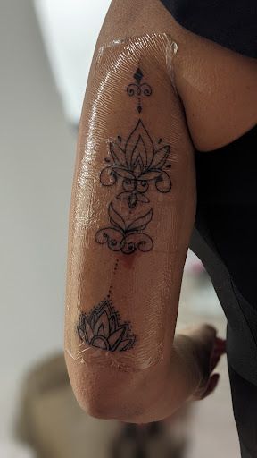 Explore ghostface tattoo ideas, creative tattoo ideas in Lake George, available at Lake George Tattoo Company