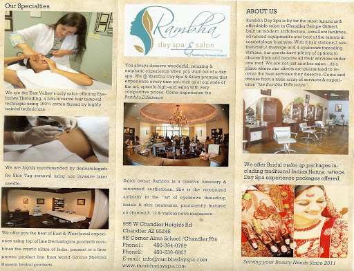 Beauty Salon «Rambha Day Spa & Salon», reviews and photos, 955 W Chandler Heights Rd, Chandler, AZ 85248, USA