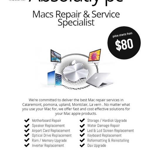 Computer Repair Service «Absolutely PC», reviews and photos, 335 E Arrow Hwy, Claremont, CA 91711, USA