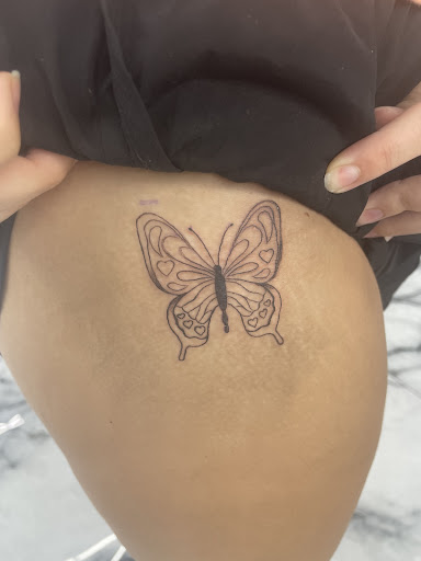 Explore cute female tattoo ideas, creative tattoo ideas in Rowlett, available at Sinners Tattoo Studio and Supply