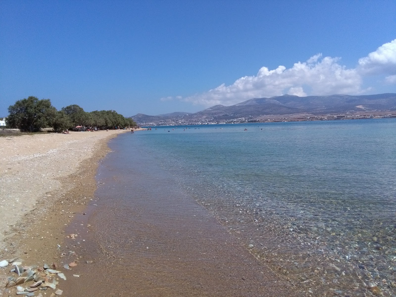 Foto von Panagia beach und die siedlung