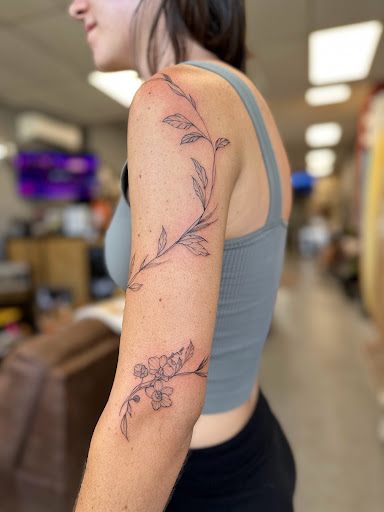 Explore camino de santiago tattoo ideas, creative tattoo ideas in Kailua Kona, available at Kaeo Hawaii Tattoo & Creative Studio