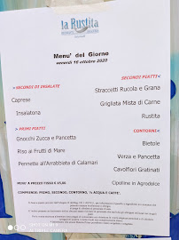 Menu du La Rustita Calcinelli à Calcinelli