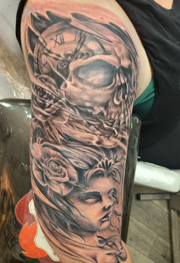 Explore hip tattoo cover up ideas, creative tattoo ideas in Coeur D Alene, available at Inkworld Tattoo