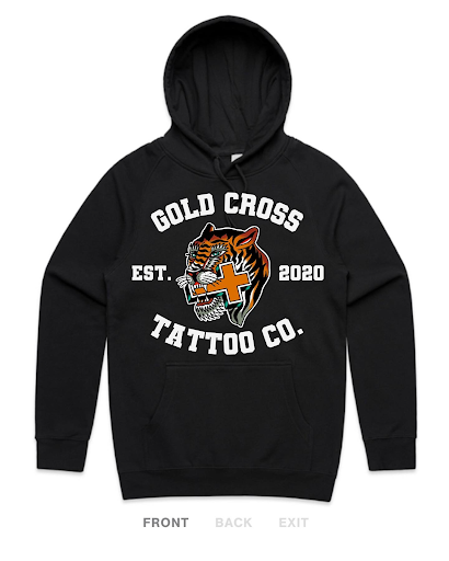 Explore batman logo tattoo ideas, creative tattoo ideas in Johnson City, available at Gold Cross Tattoo Co.