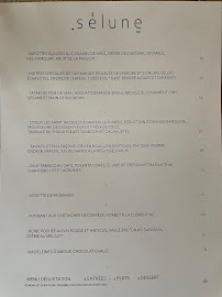 Menu du Sélune à Paris