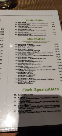 Zum Griechen à Hamburg menu