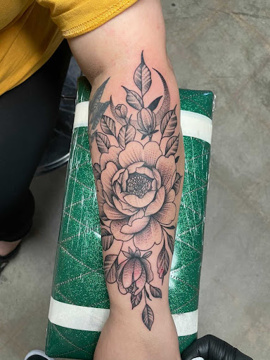 Explore cat tattoo idea, creative tattoo ideas in Hesperia, available at Dinamik Tattoo