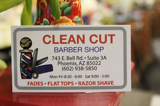 Barber Shop «Clean Cut Barber Shop», reviews and photos, 743 E Bell Rd #3a, Phoenix, AZ 85022, USA