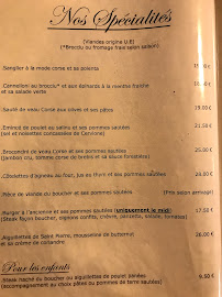 Casa Corsa à Porto-Vecchio menu