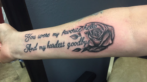 Explore psych tattoo ideas, creative tattoo ideas in Marshfield, available at All The Above Tattoo Studio