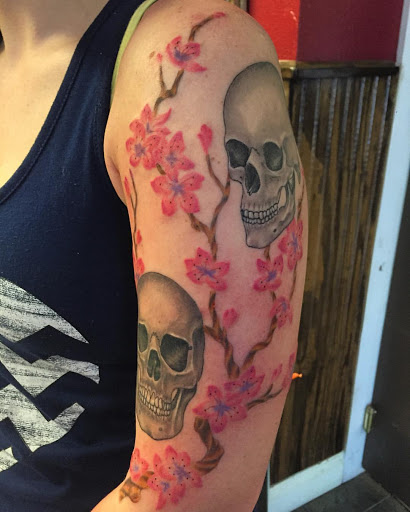 Explore small dog tattoos ideas, creative tattoo ideas in Redding, available at The Salty Sloth Tattoo