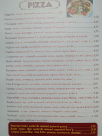Restaurant italien L'Origano à Charmes (le menu)