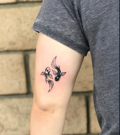 Explore black couple tattoo ideas, creative tattoo ideas in Los Alamitos, available at Mr. Inkwells Classy Tattoos