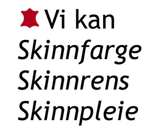 H. Skancke søm og fargeteknikk