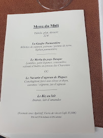 Menu du Au Goût des Autres à Belberaud