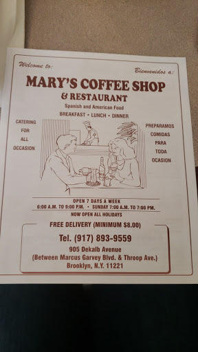 Cafe «Marys Coffee Shop», reviews and photos, 907 Dekalb Ave, Brooklyn, NY 11221, USA