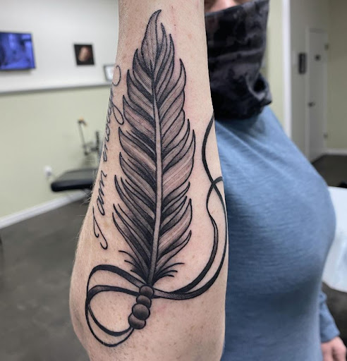 Explore ac dc tattoo ideas, creative tattoo ideas in Huntington Beach, available at Mechanical Concept Tattoo