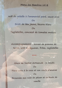 Menu du Restaurant - Hôtel La Calade Salagou à Octon